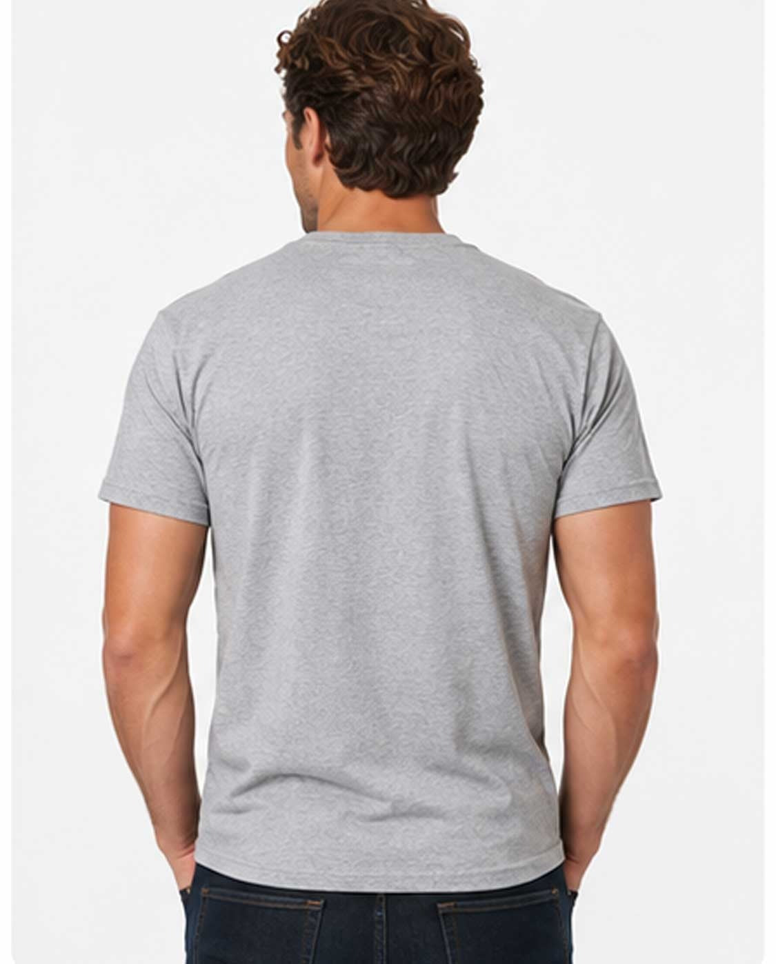 100% Cotton Plain Light Grey T-Shirt – Casual Unisex Tee