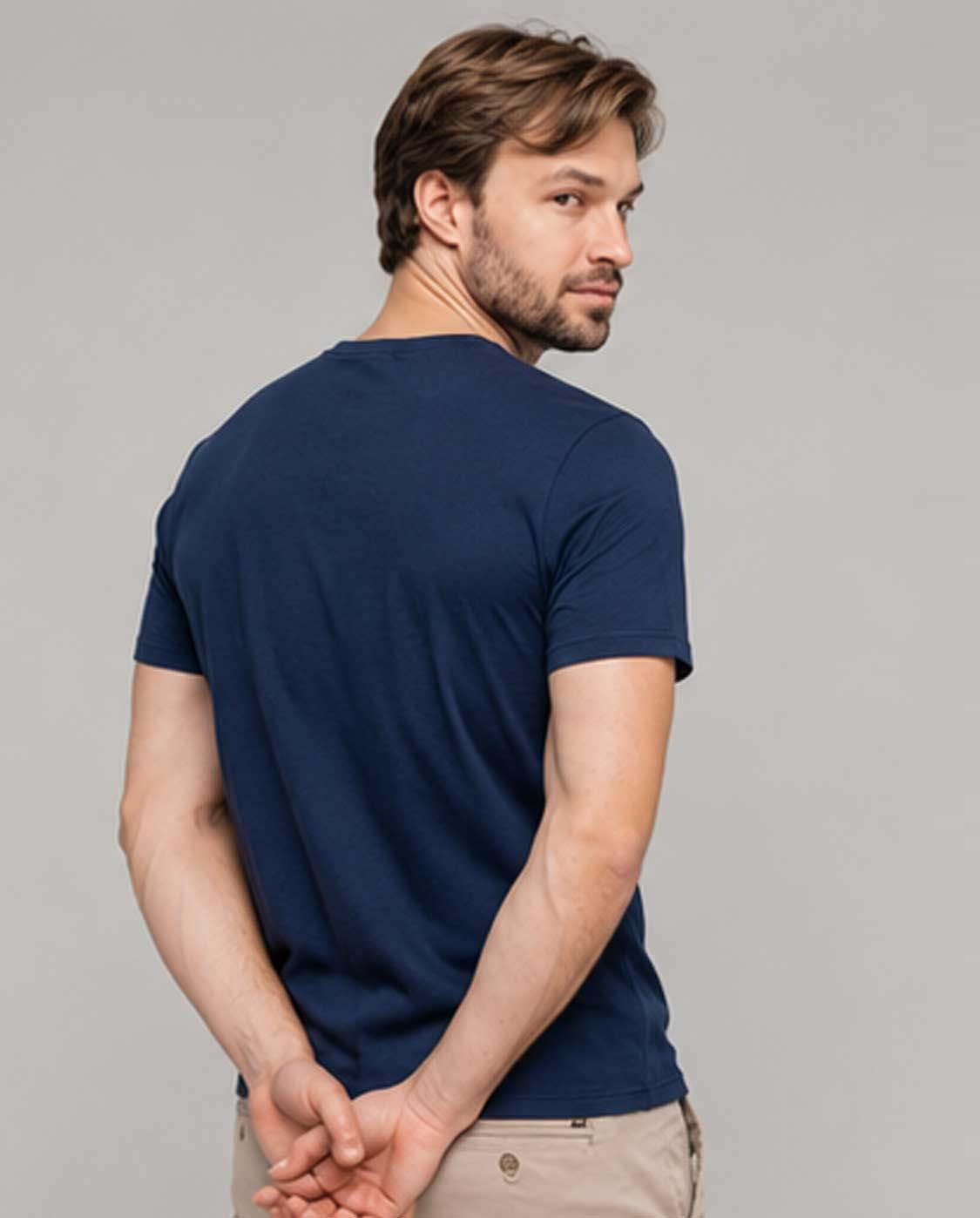 Men’s & Women’s Cotton Blue T-Shirt – Plain Short Sleeve Casual Wear