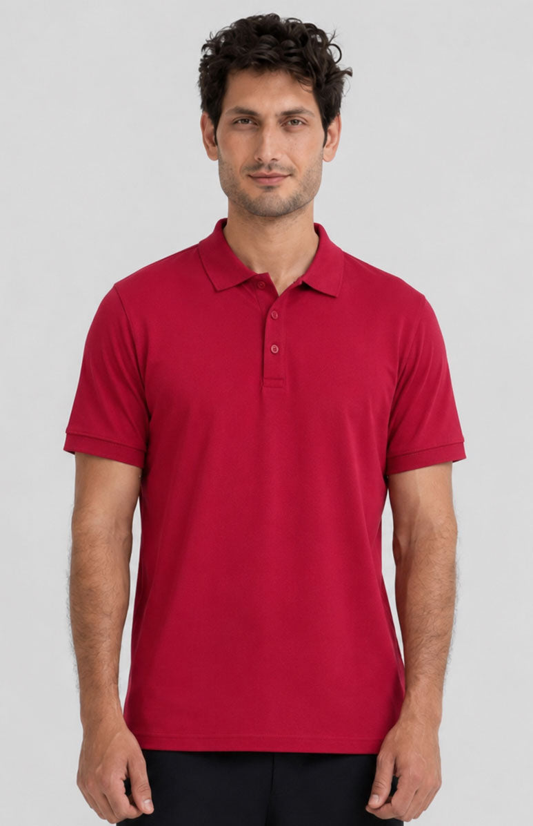 Red Polo Shirt – Classic Short Sleeve Everyday Wear