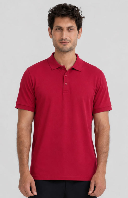 Red Polo Shirt – Classic Short Sleeve Everyday Wear