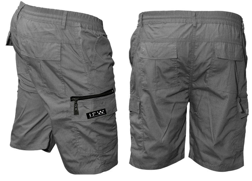 Men’s Elasticated Waist Light weight Cargo Combat Multi Pocket Shorts