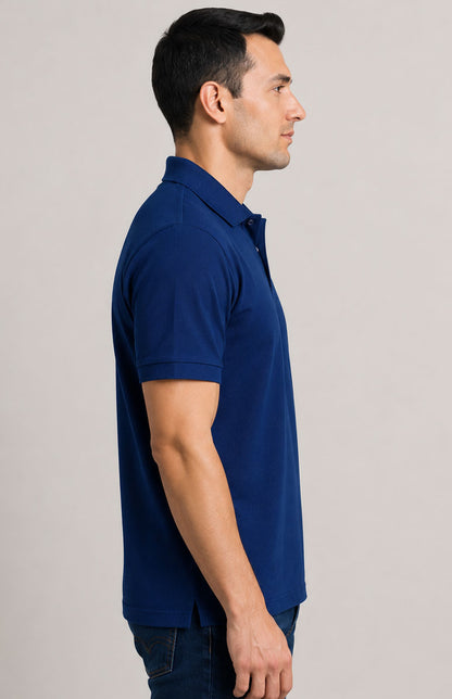Navy Color Polo Shirt – Short Sleeve Regular Fit Work & Casual Top