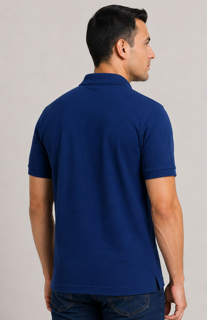 Navy Color Polo Shirt – Short Sleeve Regular Fit Work & Casual Top