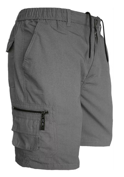 Men’s Cargo Combat Shorts Multi Pocket Elastic Waist Lightweight Plain Summer Short