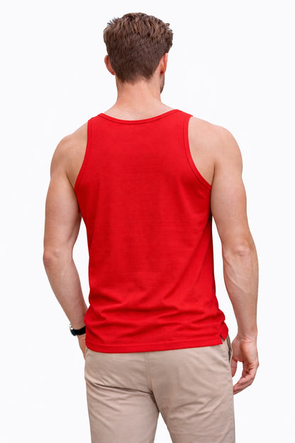 MEN'S VESTS 100% Cotton TANK TOP SUMMER TRAINING GYM