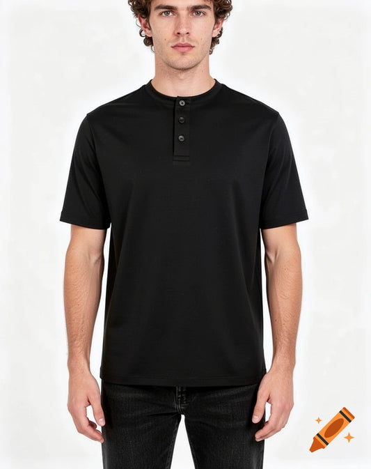Men’s Premium Short Sleeve Henley T-Shirt