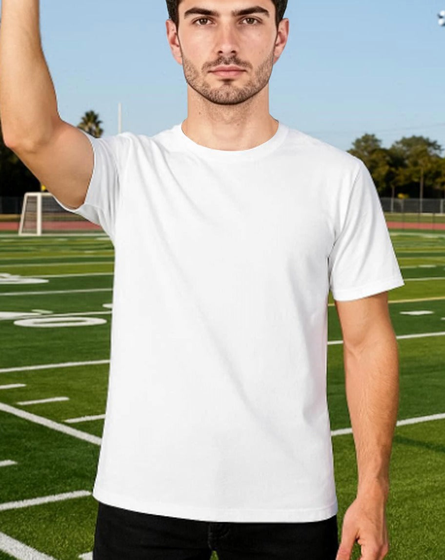 Men’s & Women’s 100% Cotton T-Shirt – Plain Short Sleeve Casual Wear