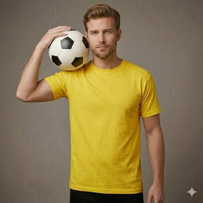 Men’s & Women’s 100% Cotton T-Shirt – Plain Short Sleeve Casual Wear