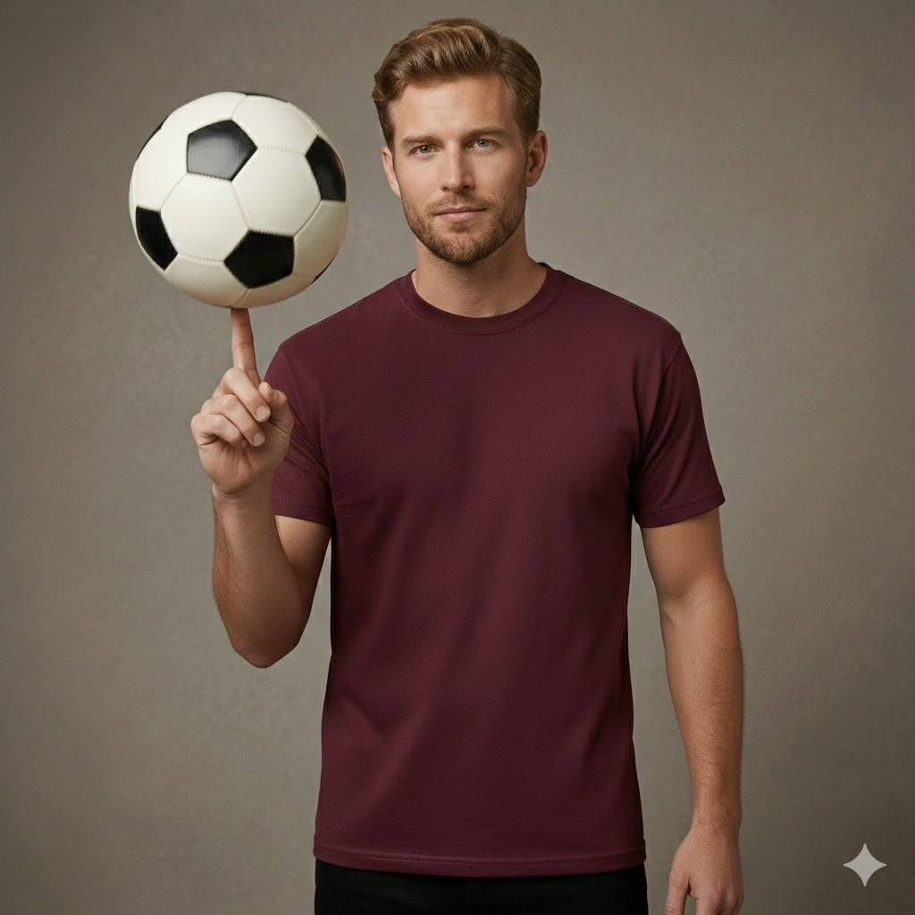 Men’s & Women’s 100% Cotton T-Shirt – Plain Short Sleeve Casual Wear