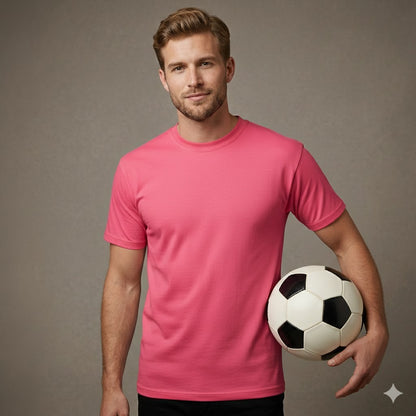 Men’s & Women’s 100% Cotton T-Shirt – Plain Short Sleeve Casual Wear