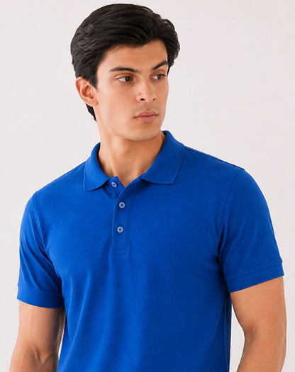 Men’s Premium Piqué Polo Shirt – Short Sleeve Regular Fit Work & Casual Top