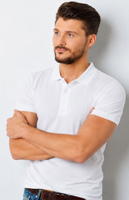 Men’s Premium Piqué Polo Shirt – Short Sleeve Regular Fit Work & Casual Top