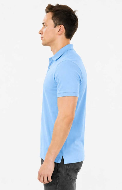 Men’s Short Sleeve Polo Shirt – Plain Piqué Golf, Work & Casual Top