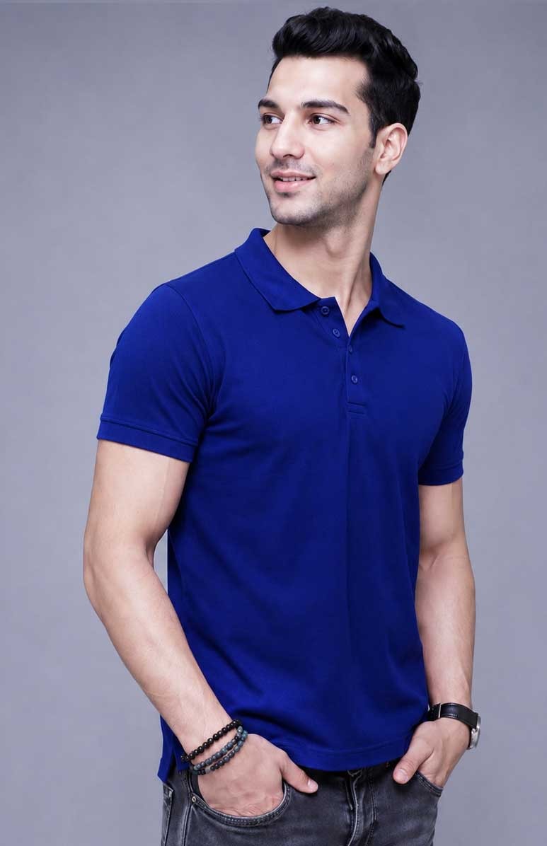 Denim Polo Shirt – Comfortable Regular Fit Cotton Polo