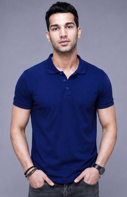 Men’s Short Sleeve Polo Shirt – Plain Piqué Golf, Work & Casual Top