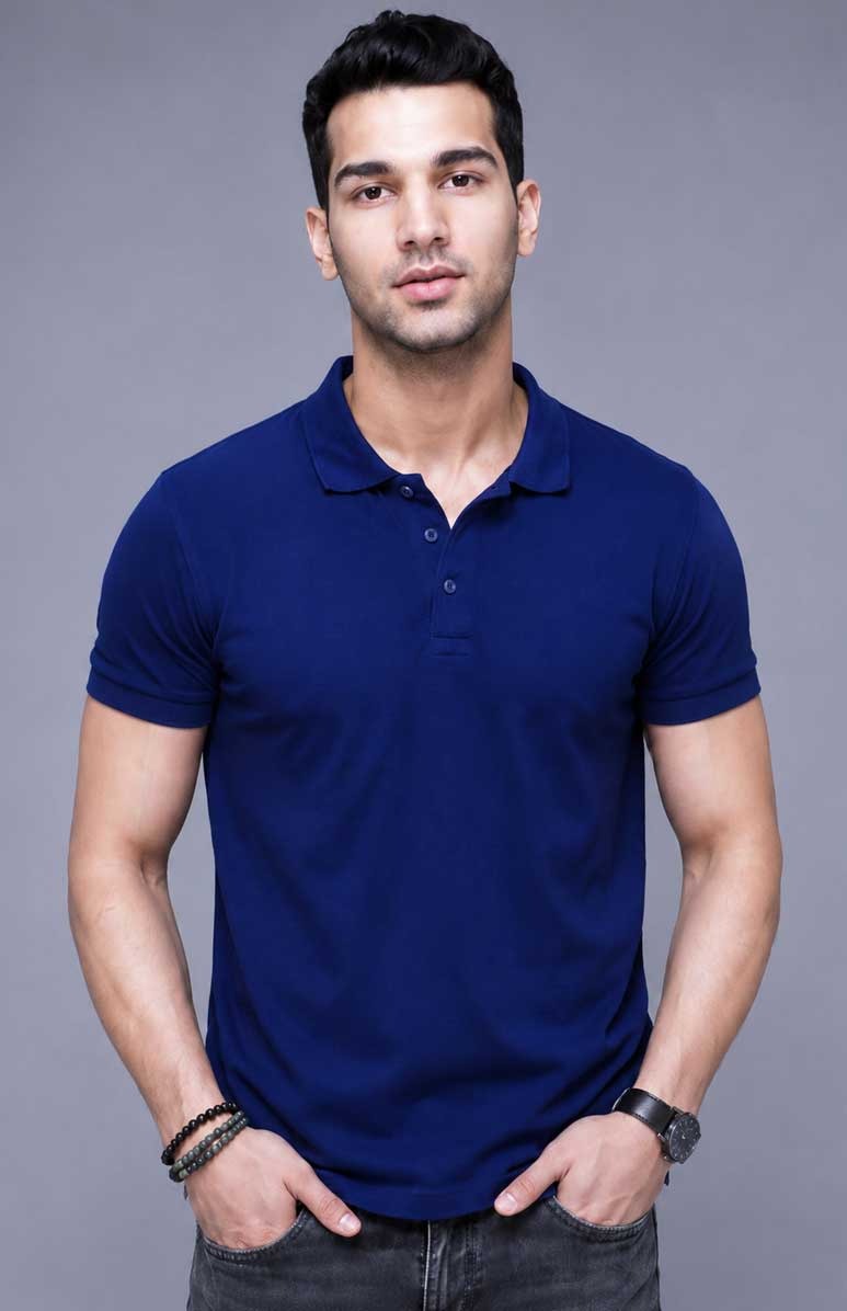 Denim Polo Shirt – Comfortable Regular Fit Cotton Polo