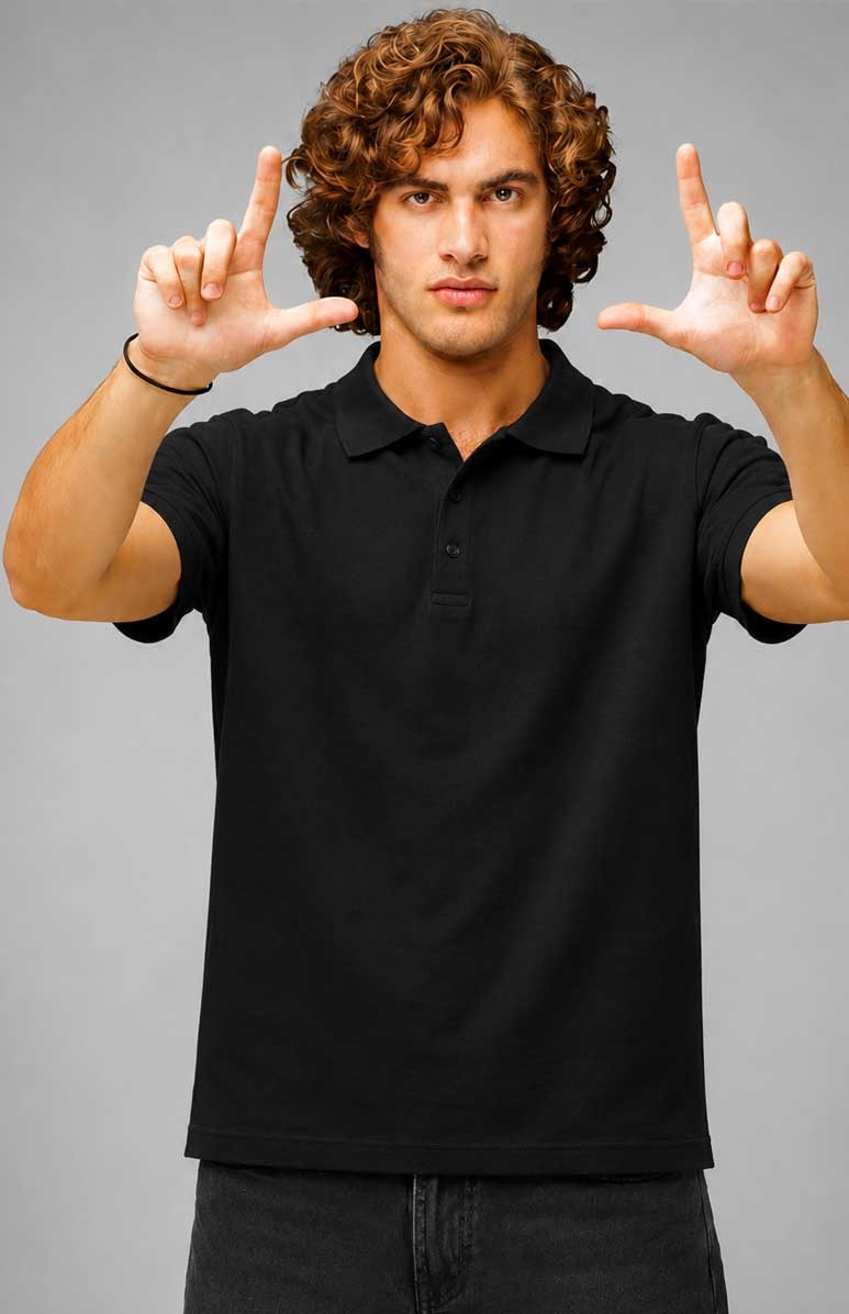 Men’s Premium Piqué Polo Shirt – Short Sleeve Regular Fit Work & Casual Top