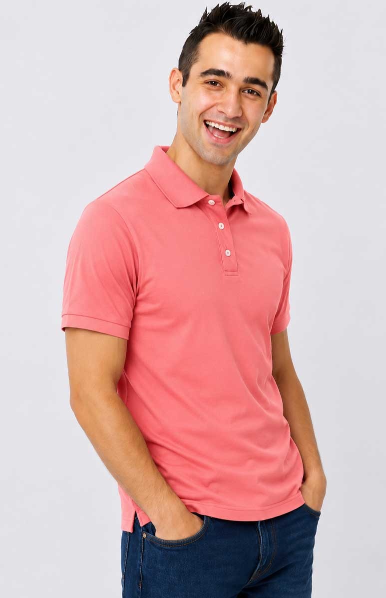 Men’s Premium Piqué Polo Shirt – Short Sleeve Regular Fit Work & Casual Top