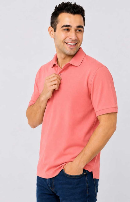 Men’s Premium Piqué Polo Shirt – Short Sleeve Regular Fit Work & Casual Top