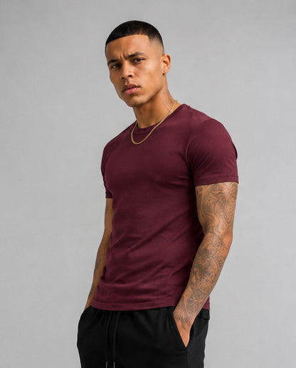 Classic Burgandy Cotton T-Shirt for Men & Women – Casual Wear