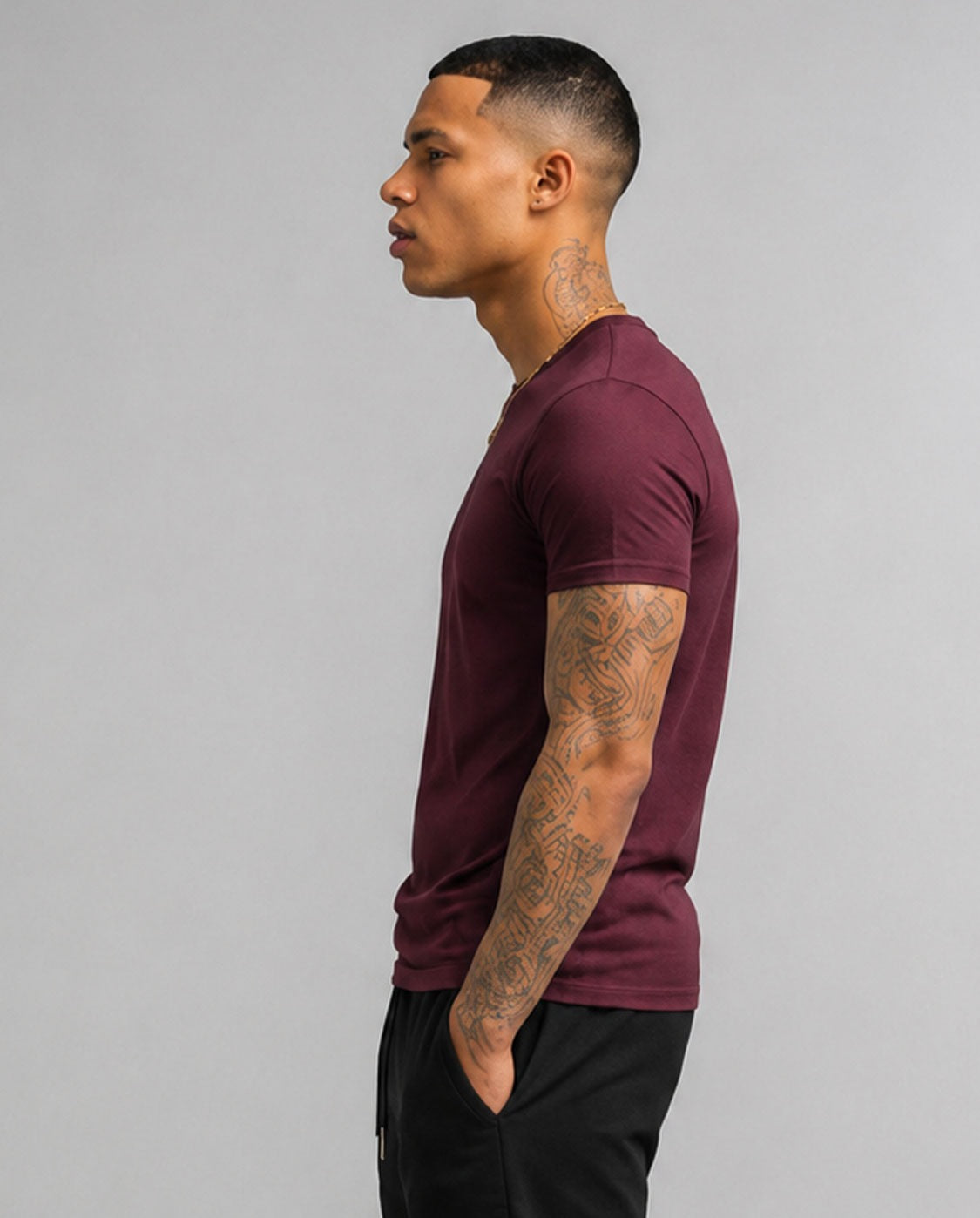 Classic Burgandy Cotton T-Shirt for Men & Women – Casual Wear