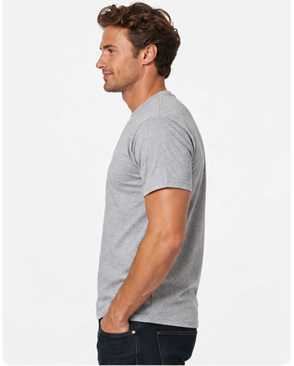 100% Cotton Plain Light Grey T-Shirt – Casual Unisex Tee