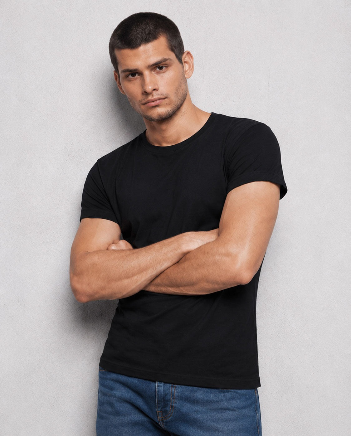 Men’s & Women’s Cotton Black T-Shirt – Plain Short Sleeve Casual Wear