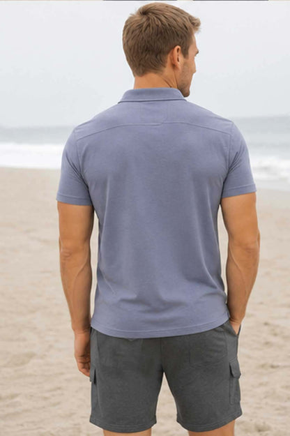 Men's Fleece Utility Dark Grey Cargo Short – Zipper Pockets for Gym, Work & Casual Wear