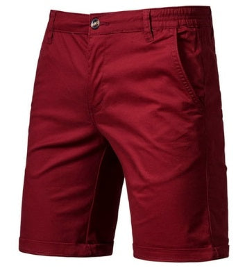 Men’s Stretch Cotton Chino Shorts – Lightweight Cargo Combat Half Pants