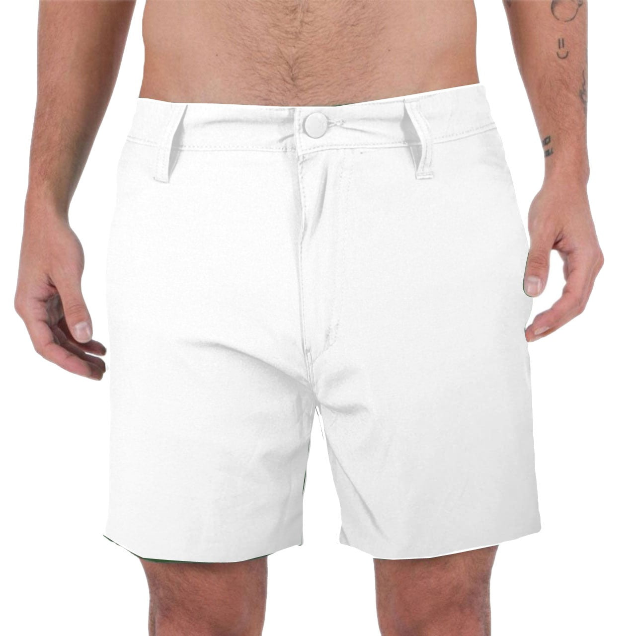 Men’s Quick-Dry Stretch Shorts – Casual Summer Beach Half Pants, Breathable Polyester