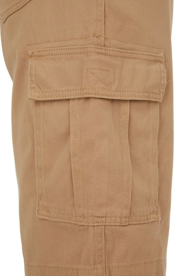 Men’s Stretch Cargo Shorts – Lightweight Cotton Twill Multi-Pocket Belted Casual Shorts