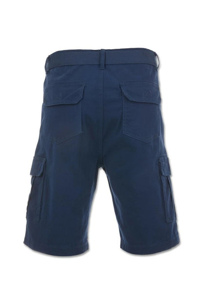 Men’s Stretch Cargo Shorts – Lightweight Cotton Twill Multi-Pocket Belted Casual Shorts