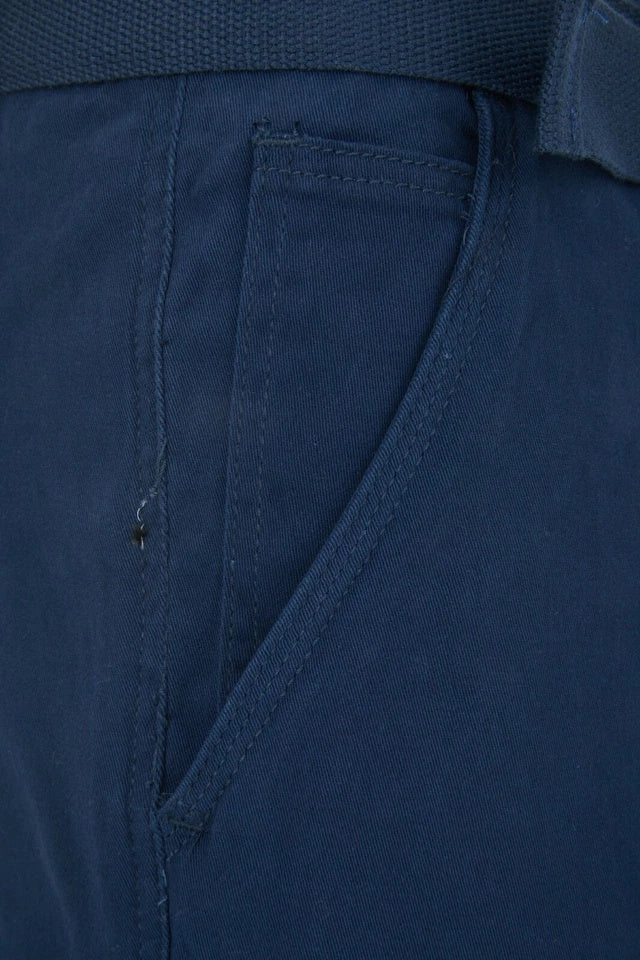 Men’s Stretch Cargo Shorts – Lightweight Cotton Twill Multi-Pocket Belted Casual Shorts