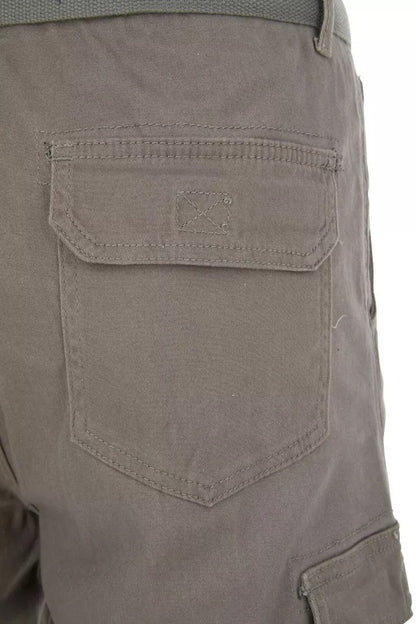 Men’s Stretch Cargo Shorts – Lightweight Cotton Twill Multi-Pocket Belted Casual Shorts