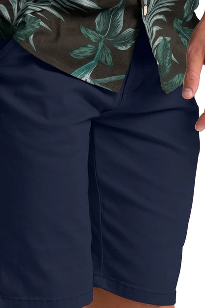 Men’s Stretch Cotton Chino Shorts – Summer Casual Half Pants, Lightweight Cargo Combat Style