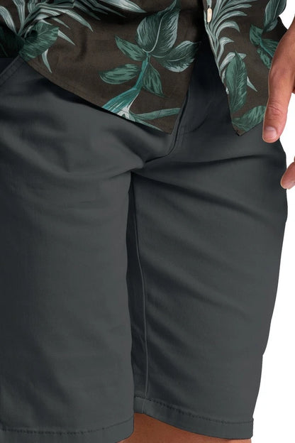 Men’s Stretch Cotton Chino Shorts – Summer Casual Half Pants, Lightweight Cargo Combat Style