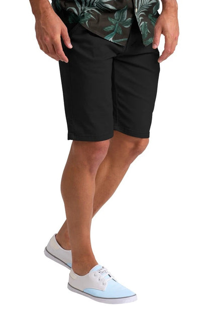 Men’s Stretch Cotton Chino Shorts – Summer Casual Half Pants, Lightweight Cargo Combat Style