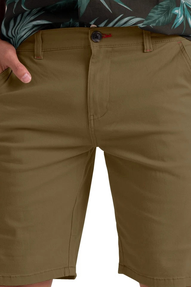 Men’s Stretch Cotton Chino Shorts – Summer Casual Half Pants, Lightweight Cargo Combat Style