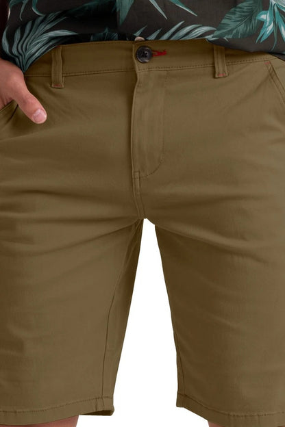 Men’s Stretch Cotton Chino Shorts – Summer Casual Half Pants, Lightweight Cargo Combat Style