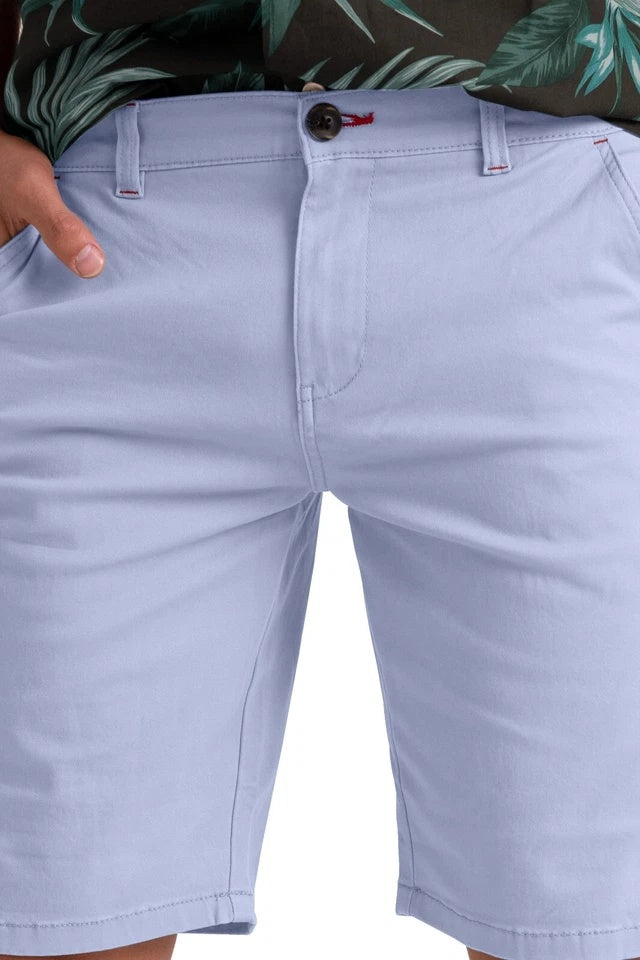 Men’s Stretch Cotton Chino Shorts – Summer Casual Half Pants, Lightweight Cargo Combat Style