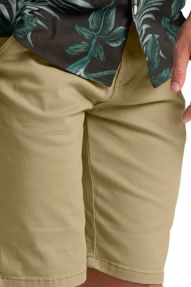 Men’s Stretch Cotton Chino Shorts – Summer Casual Half Pants, Lightweight Cargo Combat Style