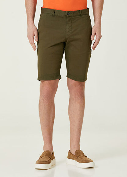 Men’s Stretch Cotton Chino Shorts – Summer Casual Half Pants, Lightweight Cargo Combat Style