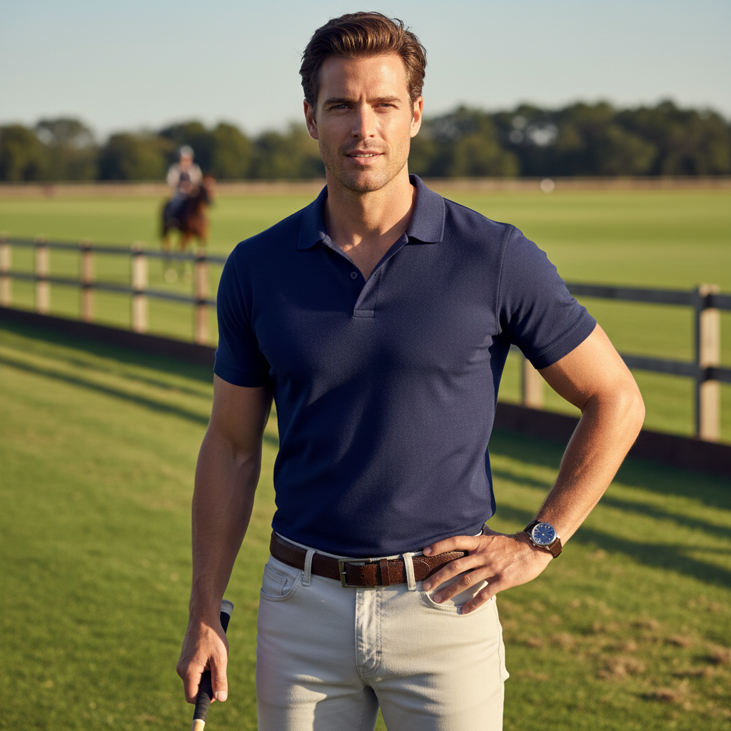 Men’s Premium Piqué Polo Shirt – Short Sleeve Regular Fit Work & Casual Top