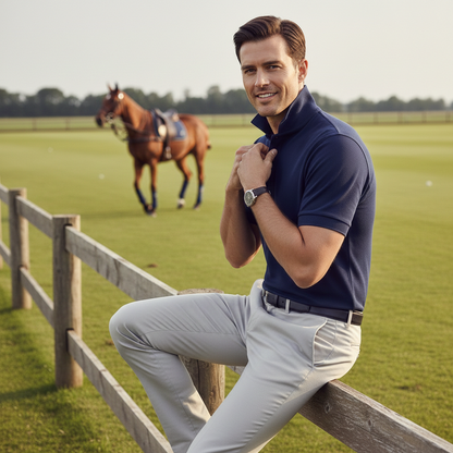 Men’s Premium Piqué Polo Shirt – Short Sleeve Regular Fit Work & Casual Top