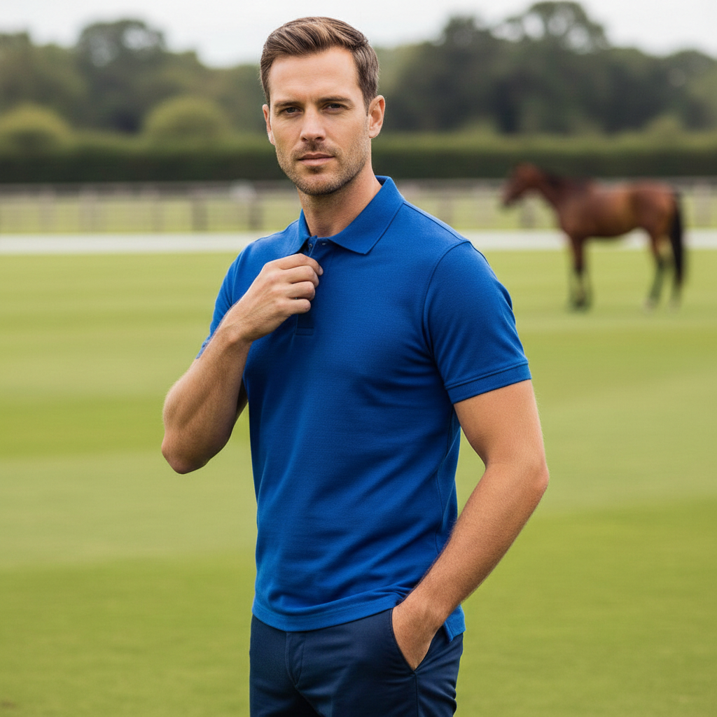 Men’s Premium Piqué Polo Shirt – Short Sleeve Regular Fit Work & Casual Top
