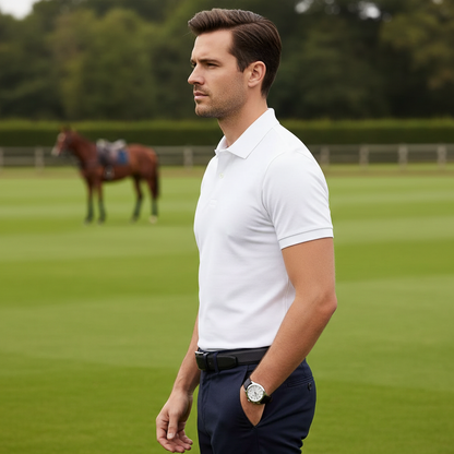 Men’s Premium Piqué Polo Shirt – Short Sleeve Regular Fit Work & Casual Top