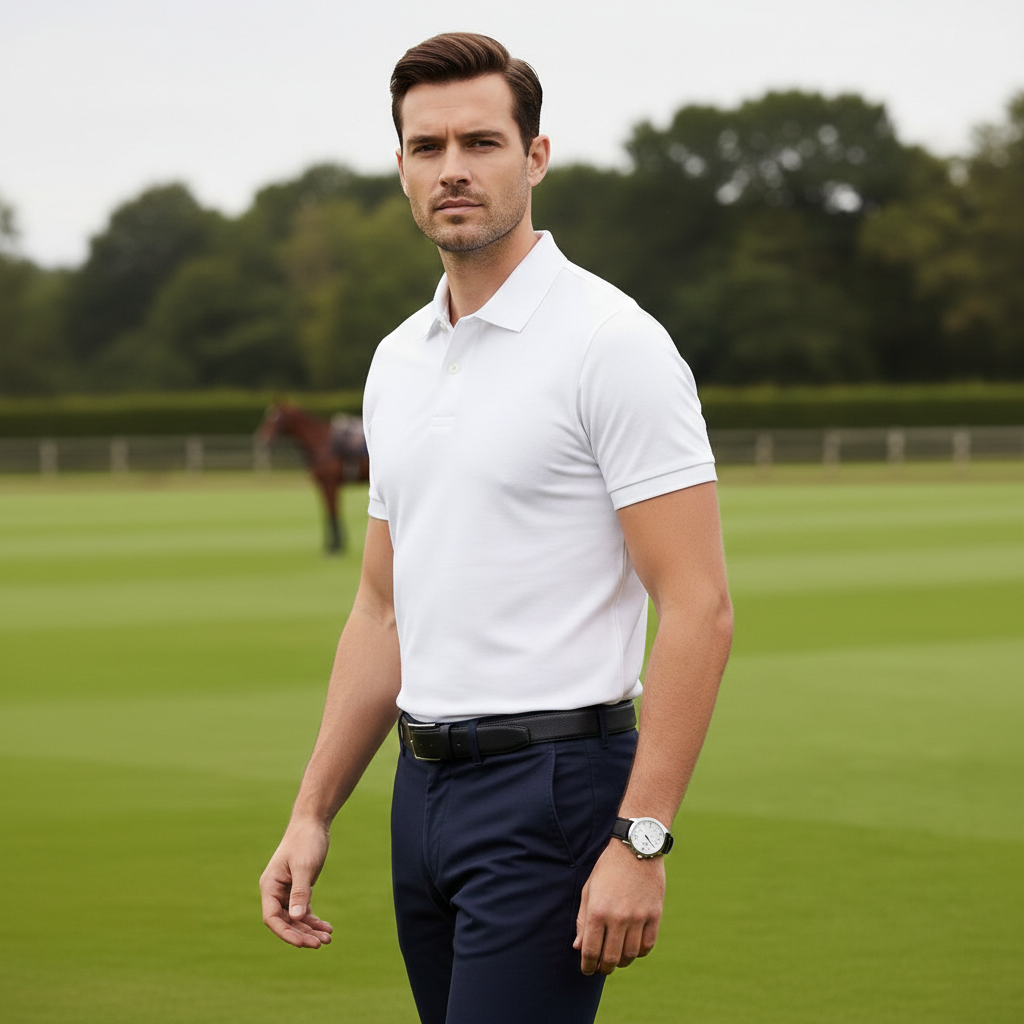 Men’s Premium Piqué Polo Shirt – Short Sleeve Regular Fit Work & Casual Top