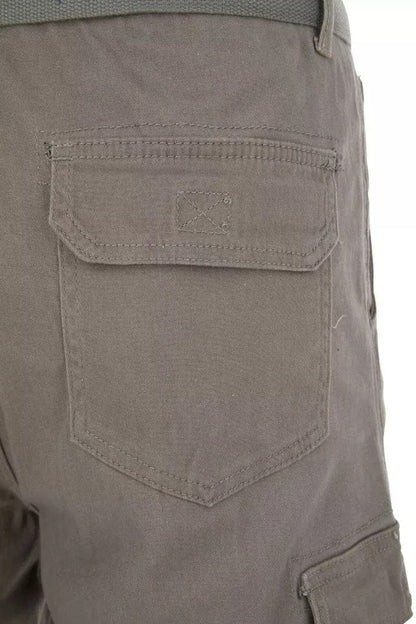 Men’s Lightweight Cotton Twill Multi Pocket Belted Shorts