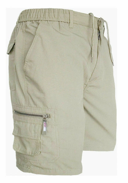 Men’s Cargo Combat Shorts Multi Pocket Elastic Waist Lightweight Shorts
