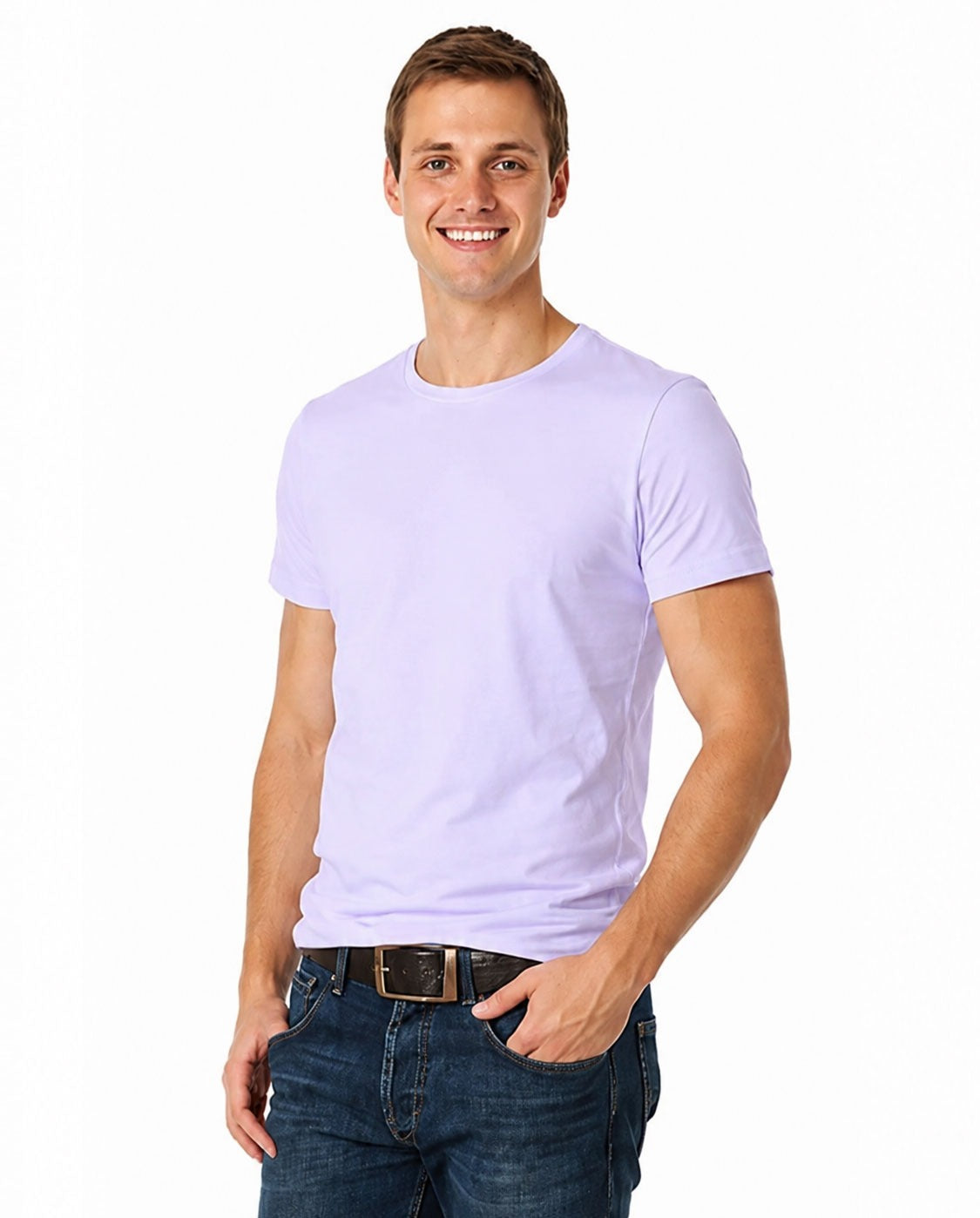 Men’s & Women’s Cotton T-Shirt – Plain Short Sleeve Casual Wear